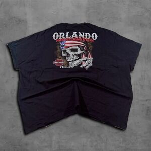 Vintage Oversized Black Harley Davidson Streetwear Tee